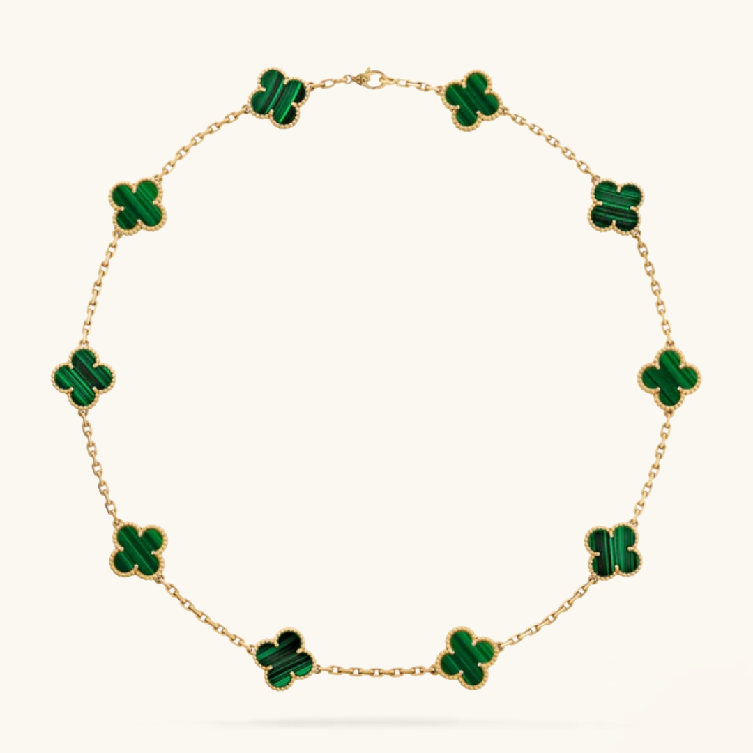 CLOVER | 10 Motive Grünes Halsband