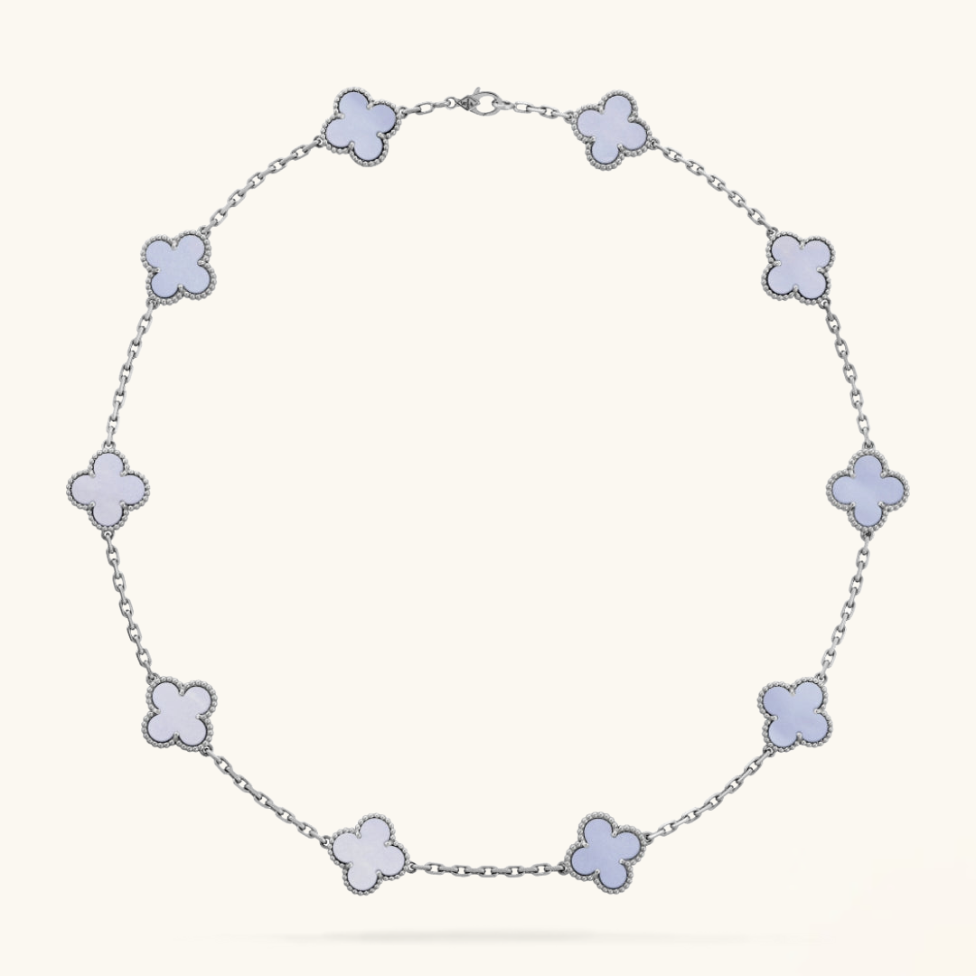 CLOVER | 10 Motive Lila Halskette