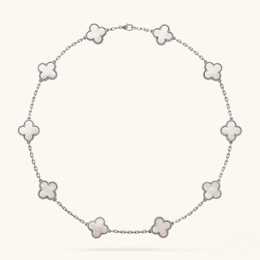 CLOVER | 10 Motive Silberne Halskette