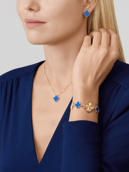 CLOVER | Blaues Halsband
