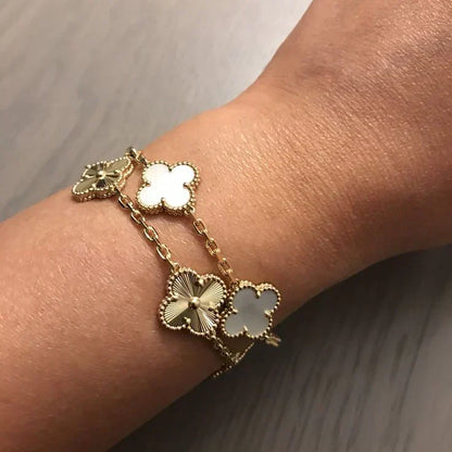 CLOVER | Weißes Armband